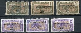 A. E. F. 6 TIMBRES FISCAUX (quittances) - Used Stamps