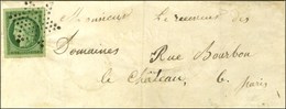 Etoile / N° 2 Vert Foncé (marges Exceptionnelles) Sur Lettre De Paris Pour Paris. 1852. - SUP. - R. - 1849-1850 Ceres