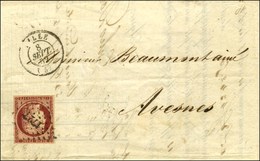 PC 1727 / N° 6 Càd T 15 LILLE (57) Sur Lettre Pour Avesnes. 1852. - TB / SUP. - R. - 1849-1850 Ceres