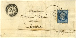 PC 3611 / N° 14 Type II Piquage Susse Càd T 15 VILLEFRANCHE-S-SAÔNE (68). 1859. Rare Usage En Province. - TB. - R. - 1853-1860 Napoleone III