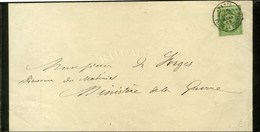 Càd Taxe 15c PARIS / PL. DE LA BOURSE / N° 20 Sur Imprimé Complet De Paris Pour Paris. 1869. - SUP. - R. - 1862 Napoleone III