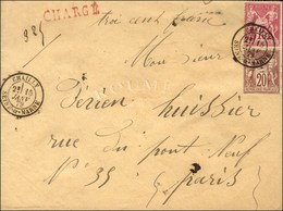 Càd T 18 CHAILLY / SEINE-ET-MARNE 15 JANV. 79 / N° 67 + N° 71 Sur Lettre Chargée. Dernier Jour De La Lettre Chargée Au T - 1876-1878 Sage (Type I)