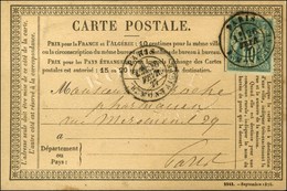 Càd PARIS / R. MONTAIGNE / N° 76 Sur CP Locale. 1877. - TB / SUP. - 1876-1878 Sage (Type I)