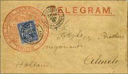 Càd MARSEILLE / N° 79 Sur Télégramme THE EASTERN TELEGRAPH COMPANY / LIMITED Pour Almelo (Pays-Bas). 1878. - SUP. - R. - 1876-1878 Sage (Type I)