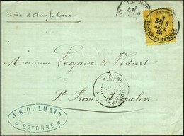 Càd BAYONNE / BASSES-PYRENEES / N° 92 Pour St Pierre Et Miquelon, Càd D'arivée Au Recto. 1885. - TB / SUP. - 1876-1878 Sage (Type I)