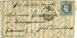 Etoile 4 / N° 29 Càd PARIS / R. D'ENGHIEN 2 OCT. 70 Sur Lettre Pour Doullens, Au Verso Càd D'arrivée 13 OCT. 70. L'ARMAN - Guerra Del 1870