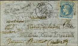 Etoile 24 / N° 29 Càd PARIS / R. DE CLERY 29 SEPT. 70 Sur Lettre Pour Tours Réexpédiée à Niort Puis à Pau, Au Verso Càd  - Guerra Del 1870