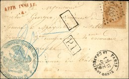 GC 892 / N° 28 Càd PARIS / LA CHAPELLE-ST-DENIS 17 OCT. 70 Sur Carte Insuffisamment Affranchie Pour Un Prisonnier De Gue - Guerre De 1870