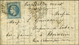 GC 347 / N° 29 Càd PARIS / LES BATIGNOLLES 24 OCT. 70 Sur Lettre Pour Tonneins. Au Verso, Càd D'arrivée 4 NOV. 70. Pli D - War 1870