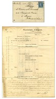 Etoile / N° 29 Càd PARIS (60) 16 JANV. 70 Sur Lettre Avec Texte Imprimé Du Gouverneur De La Banque De France Adressée Au - Guerra Del 1870