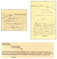 Papillon Des Pharmaciens Daté Du 7 Septembre 1870 Adressé à Paris, 3 Avenue Bugeaud, Au Recto Mention à La Plume '' Armé - Guerra Del 1870