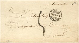 Càd BASEL 20 MAI 71 Sur Lettre Non Affranchie Taxe Tampon 5 Pour Le Citoyen Delescluze (Délégué De La Commune à Paris).  - Guerre De 1870