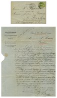 Lettre Avec Texte Daté De Paris Le 23 Avril 1871, Acheminée Par Passeur Privé Jusqu'en Suisse Et Remise Au Bureau De Bâl - Krieg 1870