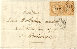 Lettre Avec Texte Daté De Paris Le 3 Mai 1871, Acheminée Par Passeur Privé Et Remise à L'ambulant Pour Bordeaux. Losange - War 1870