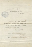 Exceptionnel Document De L'Agence Bruner Et Compagnie Adressé Au Directeur Général De L'Administration Des Postes Concer - War 1870