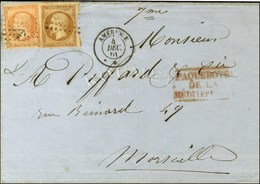 Ancre / N° 13 + 16 Càd AMERIQUE / * 4 DEC. 61 Sur Lettre Pour Marseille. - SUP. - Poste Maritime