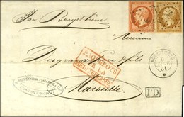 Ancre / N° 13 + 16 Càd BORYSTHENE / * 9 JANV. 61 Sur Lettre De Constantinople Pour Marseille. - SUP. - R. - Maritime Post