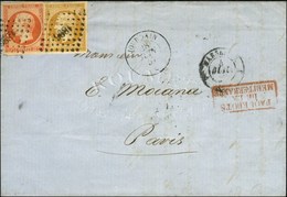 PC 1896 (Marseille) / N° 13 + 16 Càd JOURDAIN / * 28 Juin 57 Sur Lettre De Smyrne Pour Paris. - TB. - RR. - Schiffspost