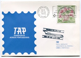 RC 6539 PORTUGAL 1978 1er VOL TAP LYON - LISBOA FRANCE FFC LETTRE COVER - Covers & Documents