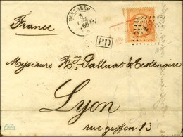 Ancre / N° 23 Càd MENZALEH / * 3 OCT. 66 Sur Lettre De Beyrouth Pour Lyon. - TB / SUP. - Schiffspost