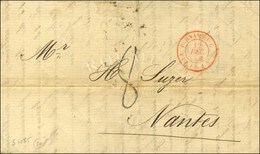 Càd Rouge PERNAMBOUC / PAQ. FR. J N° 6 Sur Lettre De Pernambouco Pour Nantes, Taxe Tampon 8. 1873. - SUP. - Posta Marittima