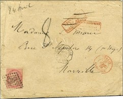 GC 2240 / TP Italien 40c. Càd Octo ITALIE / PAQ.FR. U N° 4 25 AVRIL 69 Sur Lettre Insuffisamment Affranchie Pour Marseil - Posta Marittima