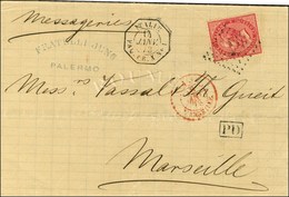 Ancre / TP Italie 40c. Càd Octo ITALIE / PAQ. FR. X N° 1 14 JANV. 73 Sur Lettre De Palerme Pour Marseille. - SUP. - R. - Schiffspost