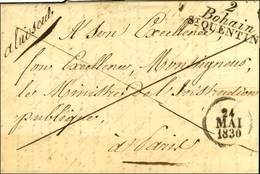 2 / Bohain / St QUENTIN Sur Lettre En Franchise Pour Paris Dateur A. 1830. - SUP. - RR. - 1801-1848: Vorläufer XIX