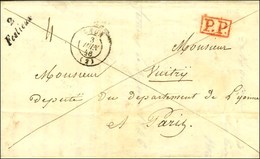 2 / Festieux + P.P. Rouge Càd T 15 LAON (2). 1846. - SUP. - 1801-1848: Precursori XIX