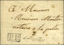3 / Arfeuilles + P.P. Sur Lettre Avec Texte Daté 1839. - TB / SUP. - R. - 1801-1848: Precursors XIX