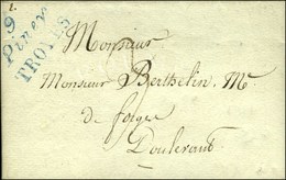 9 / Piney / TROYES Bleu Sur Lettre Pour Doulevant. 1823. - SUP. - 1801-1848: Vorläufer XIX