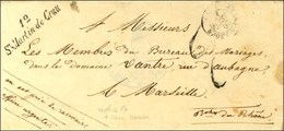 12 / St Martin De Crau Càd T 15 ARLES-S-RHONE. 1844. - SUP. - 1801-1848: Vorläufer XIX