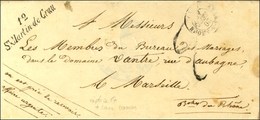 12 / St Martin De Crau Càd T 15 ARLES-S-RHONE. 1844. - SUP. - 1801-1848: Précurseurs XIX