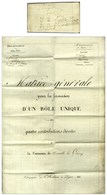 20 / Grancay / IS-S-TILLE Sur Exceptionnel Document : Matrice Générale Pour La Formation D'un Rôle Unique Des 4 Contribu - 1801-1848: Precursori XIX