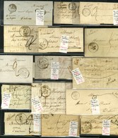 Lot De 15 Cursives De La Drôme (cote 1690). - B / TB. - 1801-1848: Precursors XIX