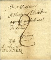 34 / Lohéac / RENNES Sur Lettre Avec Texte Daté 1829. - TB / SUP. - 1801-1848: Precursors XIX