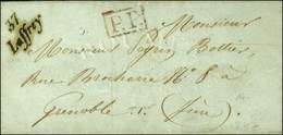 37 / Laffrey + P.P. Rouge Sur Lettre Avec Texte Daté 1847. - SUP. - R. - 1801-1848: Precursori XIX