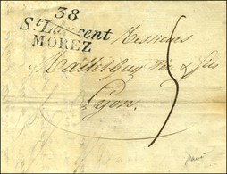 38 / St Laurent / MOREZ Sur Lettre Avec Texte Daté 1827. - SUP. - R. - 1801-1848: Vorläufer XIX