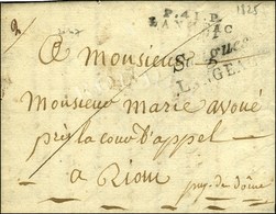 41 / Saugues / LANGEAC + P. 41. P. / LANGEAC Sur Lettre Avec Texte Daté 1825. - TB. - R. - 1801-1848: Vorläufer XIX