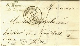 41 / St Maurice - De-Lignon Bleu Vert Càd T 14 MONISTROL (41) Sur Lettre Locale. 1848. - SUP. - R. - 1801-1848: Vorläufer XIX