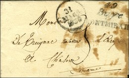 49 / Baye / MONTMIRAIL Sur Lettre (tâches D'humidité) Avec Texte Daté De Thoult. 1830. 1ère Pièce Vue. - B / TB. - RR. - 1801-1848: Precursors XIX