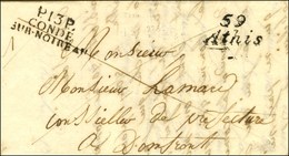 59 / Athis + P. 13. P. / CONDE / SUR-NOIREAU Sur Lettre Avec Texte Daté 1832. - SUP. - R. - 1801-1848: Precursori XIX