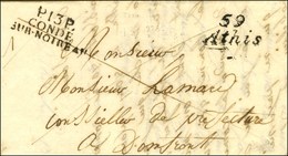 59 / Athis + P. 13. P. / CONDE / SUR-NOIREAU Sur Lettre Avec Texte Daté 1832. - SUP. - R. - 1801-1848: Precursors XIX