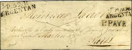 59 / Trun / ARGENTAN P.PAYE + P. 59. P / ARGENTAN  Sur Lettre Avec Texte Daté 1826. Exceptionnelle Combinaison. - TB / S - 1801-1848: Vorläufer XIX