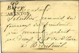 60 / Bercy / CHARENTON Sur Lettre Avec Texte Daté 1823. - SUP. - 1801-1848: Vorläufer XIX