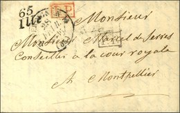 65 / Ille + P. P. Rouge Et Noir Càd T 12 PERPIGNAN (65). 1836. - SUP. - 1801-1848: Precursori XIX