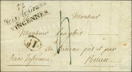 72 / Noisy-le-Grand / VINCENNES Sur Lettre Avec Texte Daté 1836. - TB / SUP. - 1801-1848: Precursors XIX