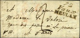 72 / Veaux / MEULAN Sur Lettre Avec Texte Daté 1823. - SUP. - R. - 1801-1848: Precursors XIX