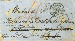 78 / La Rade De Toulon Càd T 15 TOULON-S-MER (78) Sur Lettre Adressée En Côte D'Or Réexpédiée Dans Le Valais Suisse. Au  - 1801-1848: Precursors XIX