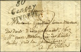80 / Gençay / DIVONNE Sur Lettre Avec Texte Daté 1821. - TB / SUP. - 1801-1848: Vorläufer XIX